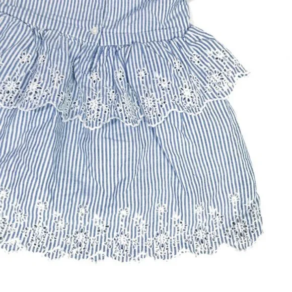 Gap Baby Girl Layered Eyelet Flutter Dress 1824 M - Picture 5 of 9